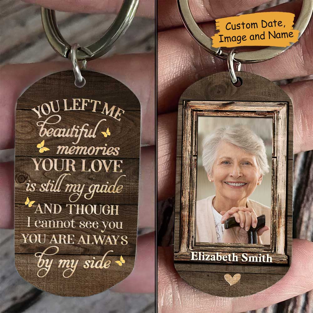 You're Always By My Side - Upload Image, Personalized Keychain