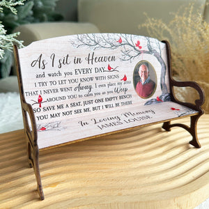 Save Me A Seat - Personalized Photo Memorial Bench