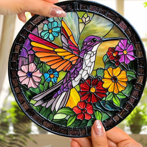 Wings of Color - Stained Glass Window Hanging Suncatcher Ornament