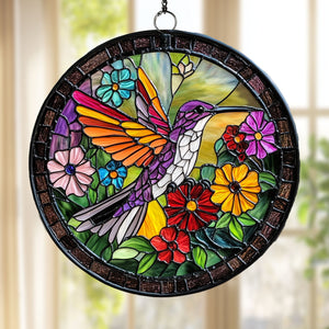 Wings of Color - Stained Glass Window Hanging Suncatcher Ornament