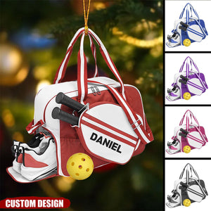 Personalized Pickleball Christmas Ornament -  Gift For Pickle Ball Player