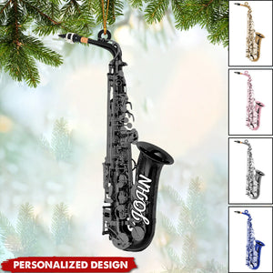 2024 New Release Personalized Saxophone Christmas Ornament-Gift For Saxophone Lover