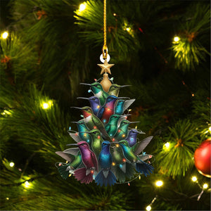 Hummingbirds Christmas Ornament--Gift for Hummingbirds Lovers-2024 New Release