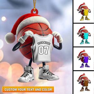 Personalized Basketball Christmas Ornament-Gift For Basketball Players and Fans-2024 New Release