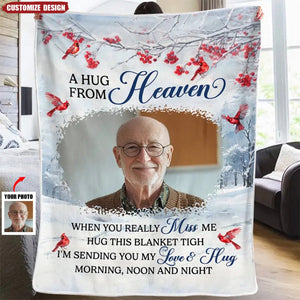 Custom Photo The Best Memories Will Always Live On In Our Hearts - Memorial Personalized Custom Blanket