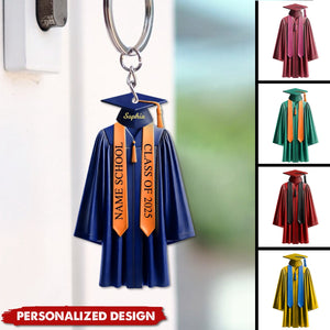 Be The Best Of Whatever You Are-Personalized Keychain-Graduation Gift For Family And Friends