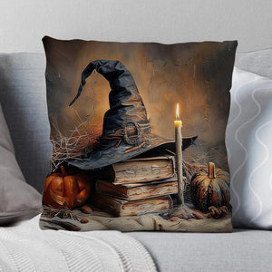 A Witch's Autumn Ritual Pillow - Gift For Witch And Book Lovers