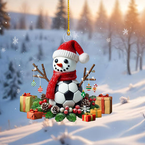 Soccer Snowman Christmas Ornament-Gift For Soccer Players-2024 New Release