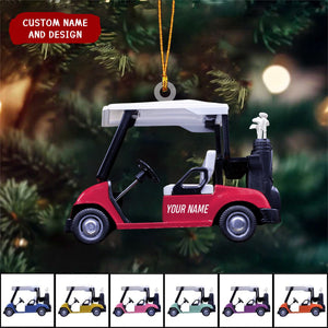 2024 New Release - Personalized Golf cart Christmas Ornament, Gift For golfer