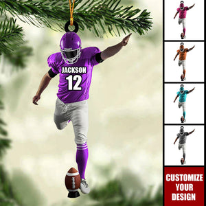 Personalized American Football Christmas Ornament Gift For Football Player - 2024 New Release