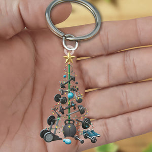 Fitness Tools Keychain - Gift for Fitness Lovers