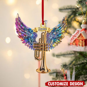 Personalized Trumpet Christmas Ornament Gift for Music Lovers-2024 New Release