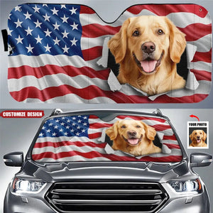 Custom Photo Let Adventures Fill Your Soul - Dog & Cat Personalized Auto Windshield Sunshade