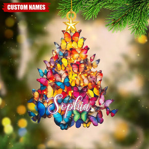 Personalized Butterfly Christmas Ornament-Gift For Butterfly Lover-2024 New Release