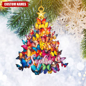 Personalized Butterfly Christmas Ornament-Gift For Butterfly Lover-2024 New Release