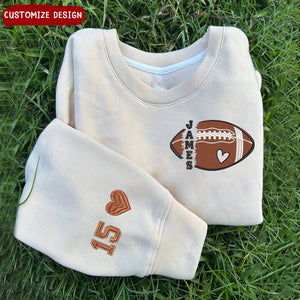 Personalized American Football Sweatshirt-Gift For American Football Lovers