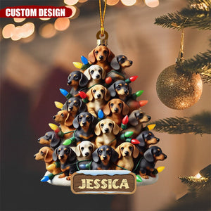 Personalized Dachshund Ornament-Gifts For Dog Lover-2024 New Release