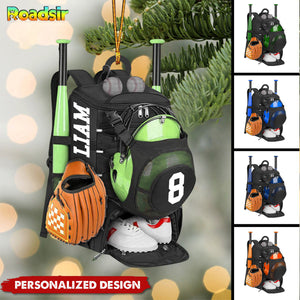 Personalized Baseball Bag Christmas Ornament-Gift for Baseball Lover-2024 New Release