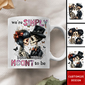 Personalized Couple Gift We're Simply Meant To Be Mug