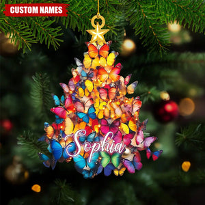 Personalized Butterfly Christmas Ornament-Gift For Butterfly Lover-2024 New Release