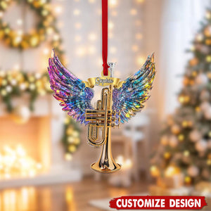 Personalized Trumpet Christmas Ornament Gift for Music Lovers-2024 New Release