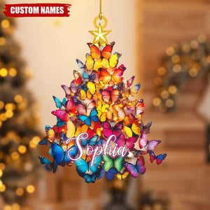 Personalized Butterfly Christmas Ornament-Gift For Butterfly Lover-2024 New Release