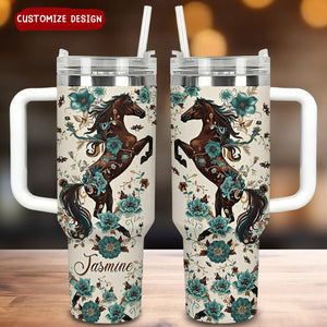 Personalized Horse Equine Elegance Tumbler