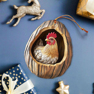 Chicken Christmas Ornament-Gift For Chicken Lover-2024 New Release