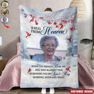 Custom Photo The Best Memories Will Always Live On In Our Hearts - Memorial Personalized Custom Blanket