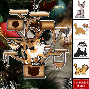 2024 New Release Cat Tower - Personalized Acrylic Ornament