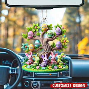 Easter Grandma Tree-Personalized Acrylic Car Ornament