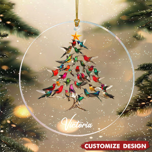 Personalized Hummingbird Christmas Ornament-Gift For Hummingbird Lover-2024 New Release