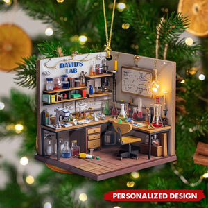 Personalized Dreamy Science Lab Ornament-Gift for Scientist, Science Lover-2024 New Release