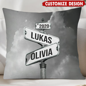 Couple Date Of Love Personalized Pillow - Gift For Couple