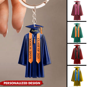 Be The Best Of Whatever You Are-Personalized Keychain-Graduation Gift For Family And Friends