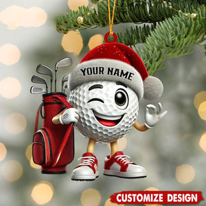 Personalized Golf Ball Ornament-Gift For Golf Lovers-2024 New Release