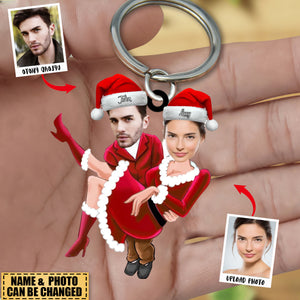 Personalized Christmas Couple Keychain - Prefect Gift For Couple