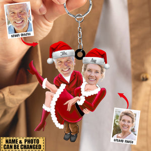 Personalized Christmas Couple Keychain - Prefect Gift For Couple