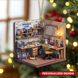 Personalized Dreamy Science Lab Ornament-Gift for Scientist, Science Lover-2024 New Release