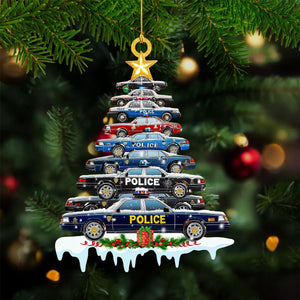 Police Car Christmas Ornament-Gift For Police Officer-2024 New Release