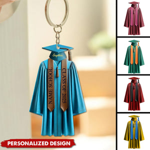 Be The Best Of Whatever You Are-Personalized Keychain-Graduation Gift For Family And Friends