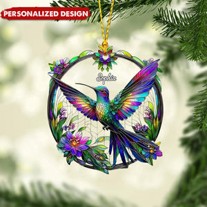 Beautiful Hummingbird-Personalized Hummingbird Ornament