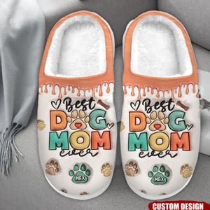 Pawsitively Grateful For The Joy My Pet Brings This Christmas - Dog & Cat Personalized Custom Fluffy Slippers