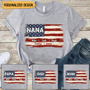 Proud To Be American - Personalized Unisex T-shirt, Gift For Grandma, Mom, Dad, Grandpa