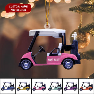 2024 New Release - Personalized Golf cart Christmas Ornament, Gift For golfer