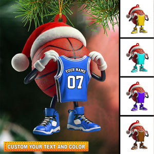 Personalized Basketball Christmas Ornament-Gift For Basketball Players and Fans-2024 New Release