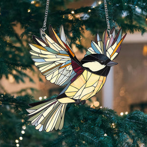 Chickadee Window Hanging Suncatcher Ornament Gift For Bird Lovers