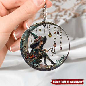 Beautiful Witch - Personalized Witch Keychain Gift For Witch lovers