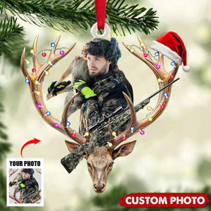 Personalized Hunting Couple Christmas Ornament - Gifts For Hunting Couple