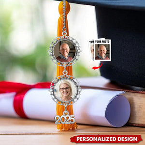 Personalized Graduation Cap Photo Charm Class Of 2025